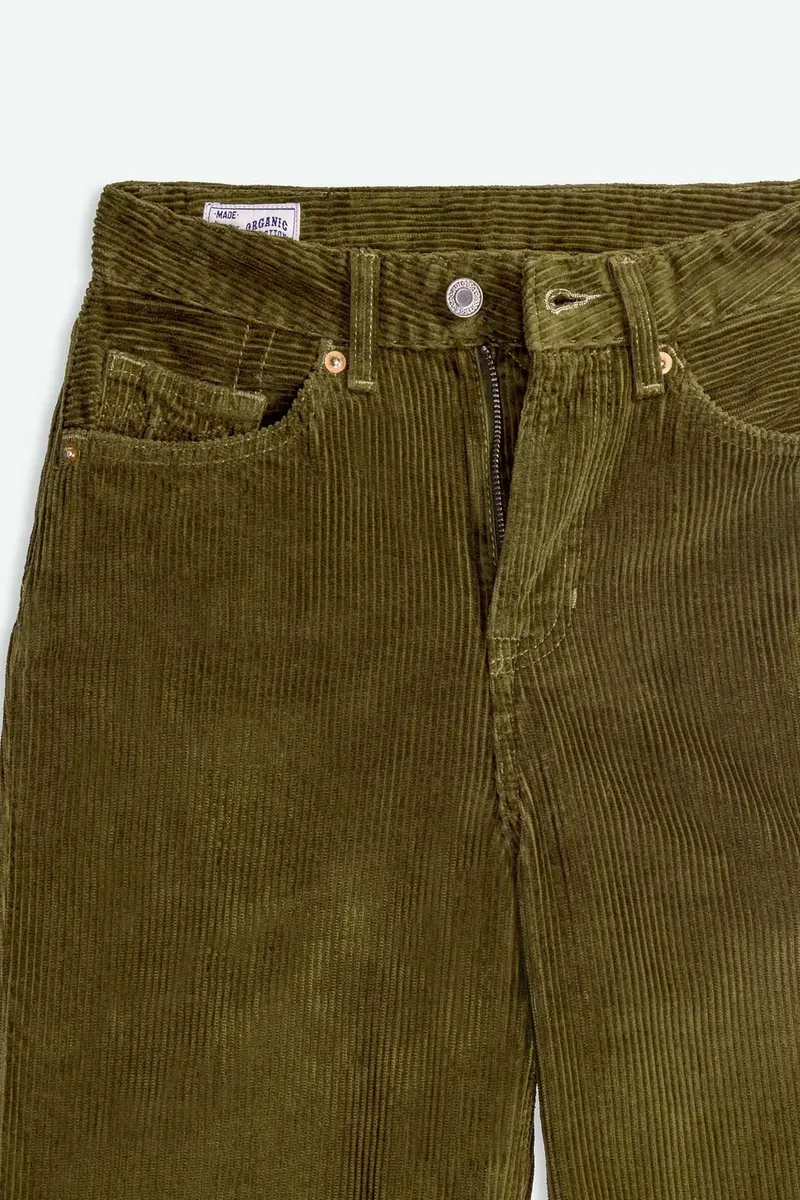 Kings Of Indigo Kings Of Indigo Damen vegan Cordhose Liora Burnt Olive, Olivgrün, – Produktbild 2 von 2