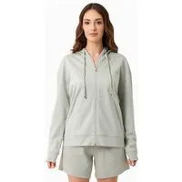 ORGANICATION ORGANICATION Sweatjacke aus Bio-Baumwolle, Green moss, – Produktbild 1 von 1