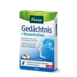Kneipp Kneipp Gedächtnis + Konzentration 30 St Kapseln – Produktbild 1 von 1