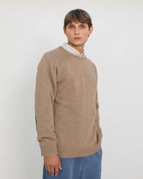 Rotholz Rotholz Smiling Strickpullover aus recycelter Wolle, Beige, – Produktbild 4 von 7