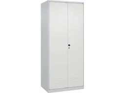 C+P C+P PSA Doppel-Spind Classic PLUS, 2 Abteile, 1850x800x500mm, Lichtgrau/Verkehrsweiß – Produktbild 1 von 1