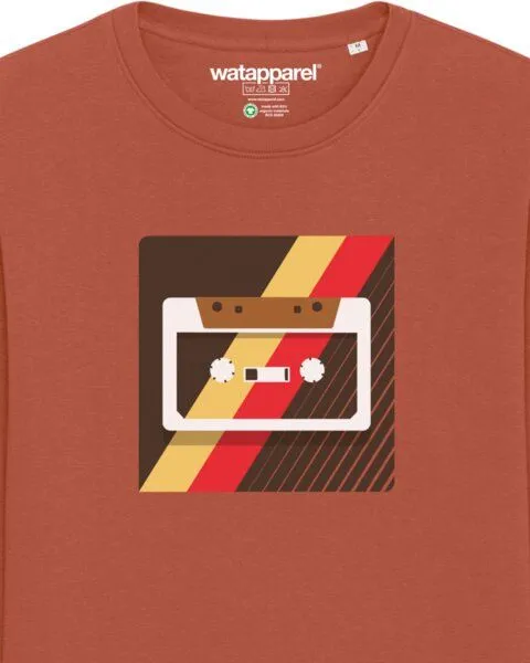 watapparel watapparel Sweatshirt Unisex Kassette, Heritage brown, – Produktbild 3 von 4