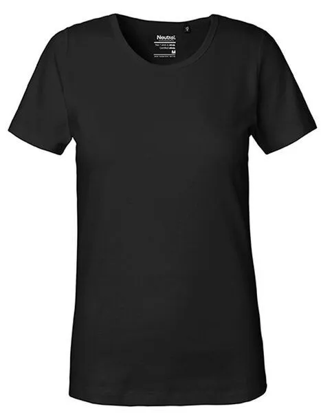 Neutral Neutral® Damen T-Shirt von Neutral Bio Baumwolle Round Neck Interlock, Schwarz, – Produktbild 2 von 3