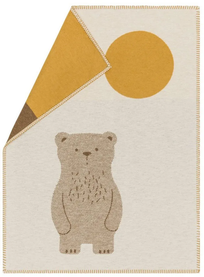 david fussenegger david fussenegger Babydecke Lili 'Bär' 70 x 90 cm, Beige, – Produktbild 2 von 5