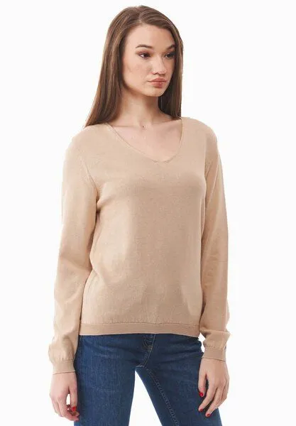 ORGANICATION ORGANICATION Strickpullover aus Bio-Baumwolle, Beige, – Produktbild 4 von 4