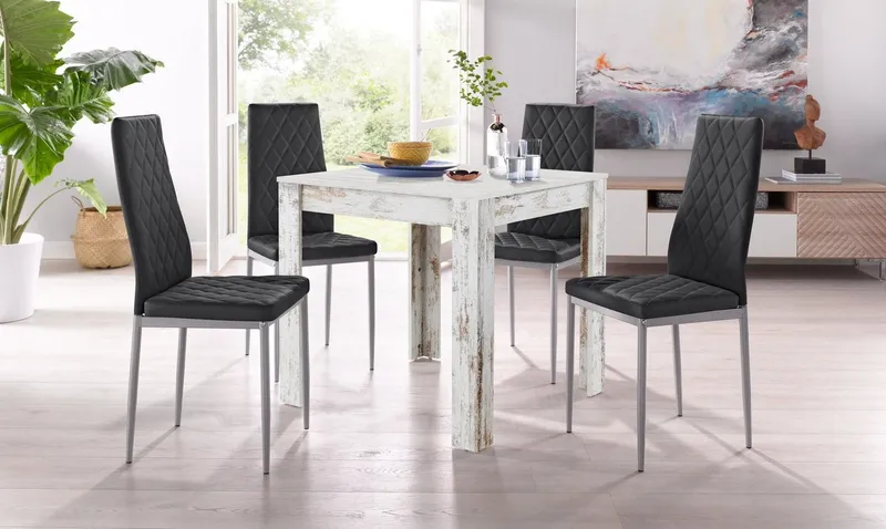 OTTO home Esstisch Meigh (OTTO-Choices), Breite 80 cm, in verschiedenen Farbvarianten erhältlich, Weiß, – Produktbild 7 von 8