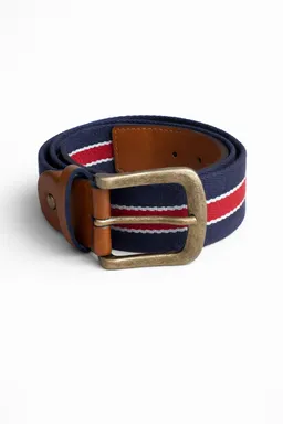 Solari Milano Solari Milano Herren vegan Gürtel Brera Dunkelblau/ Rot/ Weiß – Produktbild 1 von 1