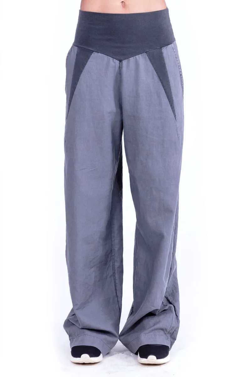 RAVENS VIEW IBIZA RAVENS VIEW IBIZA Damen vegan Hose Lima Anthrazitgrau, Grau, – Produktbild 1 von 2