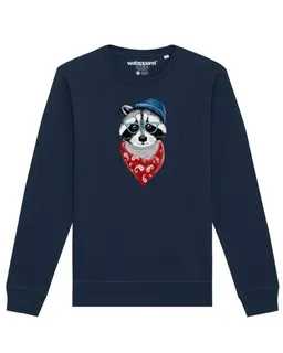 watapparel watapparel Sweatshirt Unisex Waschbär – Produktbild 1 von 1
