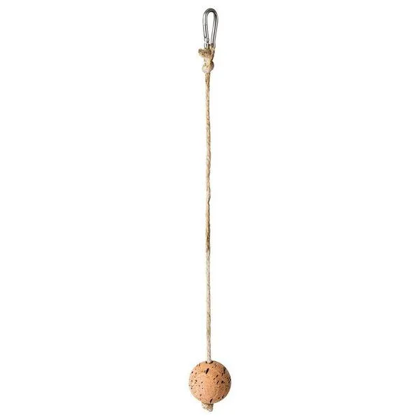 Kork-Deko Kork-Deko Naturkork-Kugel als Vogel-Schaukel | ⌀ = 4 cm | Vogel-Spielzeug – Produktbild 3 von 8
