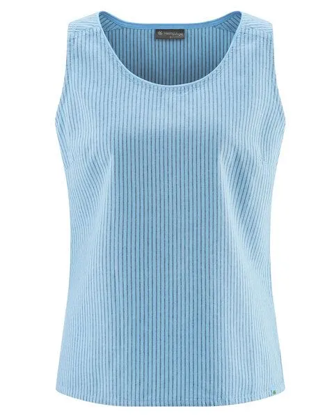 HempAge HempAge Hanf Top, Glacier (blau), – Produktbild 1 von 3