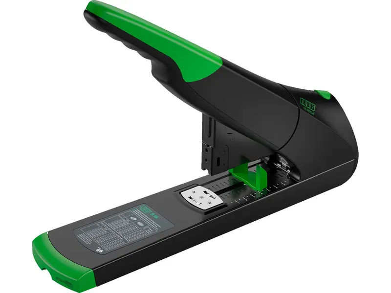 Novus Novus Blockheftgerät 'B 56 re+new' bis 200 Blatt, Springfachlademechanik, Schwarz, – Produktbild 2 von 3