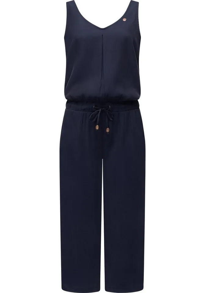ragwear ragwear Jumpsuit Suky schicker, langer Damen Overall mit Tunnelzug, Blau, – Produktbild 1 von 2