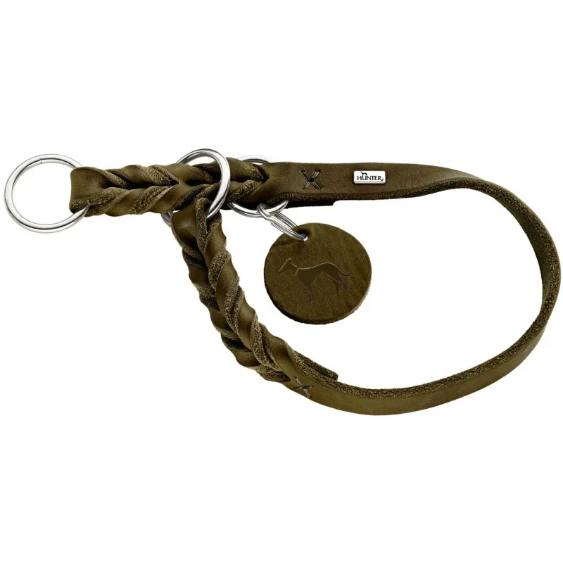 Hunter Hunter Dressurhalsung Solid Education oliv 35 cm, Oliv, – Produktbild 1 von 2