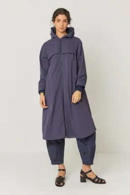 SKFK SKFK Damen vegan Regenmantel Ixone Marineblau – Produktbild 1 von 1
