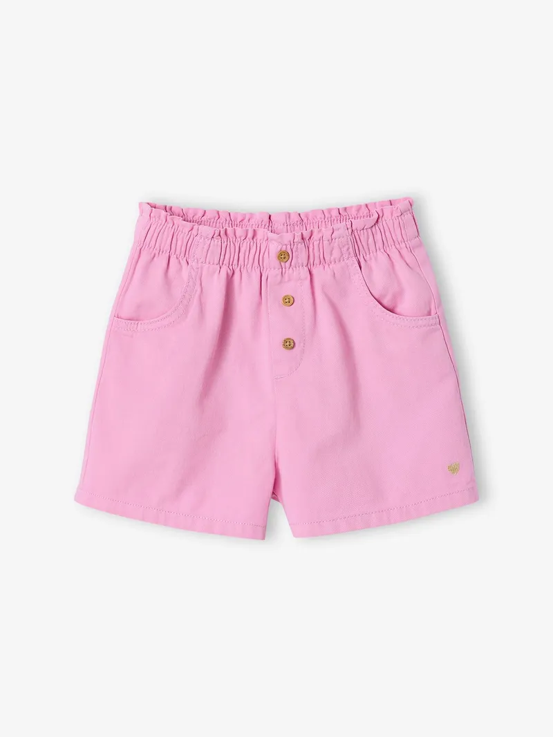 Vertbaudet Mädchen Shorts mit Dehnbund, Malve, – Produktbild 2 von 4