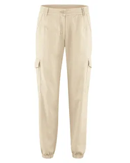 HempAge Hempage Damen vegan Sportliche Cargo Hose Gobi In Beige – Produktbild 1 von 1