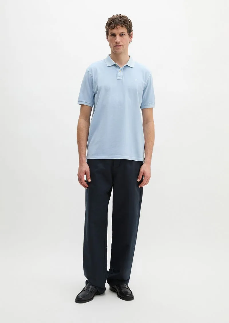 Marc O'Polo Marc O'Polo Poloshirt Piqué Dusted Blau - Größe XL, Hellblau, – Produktbild 1 von 5