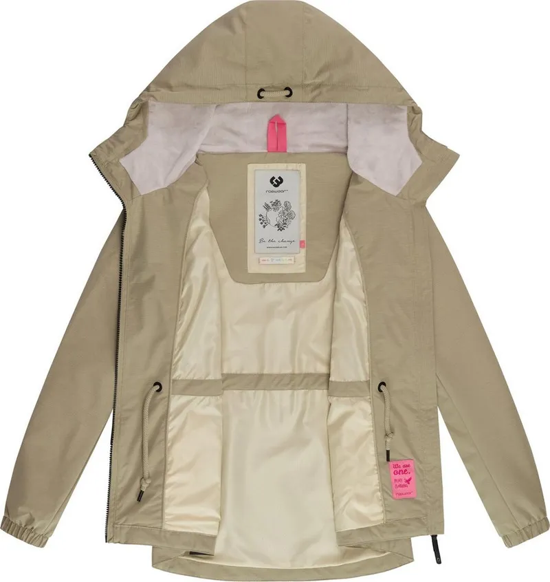 ragwear ragwear Outdoorjacke Dankka Tech Stylische Damen Übergangsjacke aus wasserdichtem Material, Braun, – Produktbild 1 von 5
