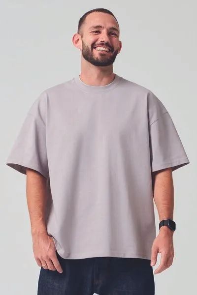 COREBASE COREBASE Oversized TShirt - Heavyweight - 300 g/m², Storm (grau), – Produktbild 2 von 4