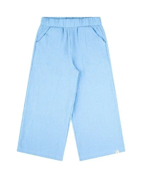 MATONA Matona Lockere Musselinhose für Kinder / Lounge Pants, Powder blue, – Produktbild 4 von 4