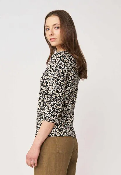 LANA Organic LANA Organic Shirt, Modell Leonie, Isamara schwarz, – Produktbild 2 von 4