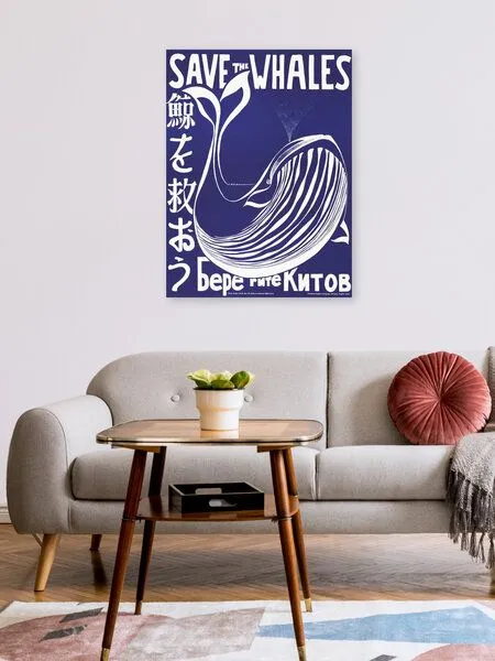 Photocircle Photocircle Poster / Leinwandbild - Save the whales – Produktbild 2 von 4