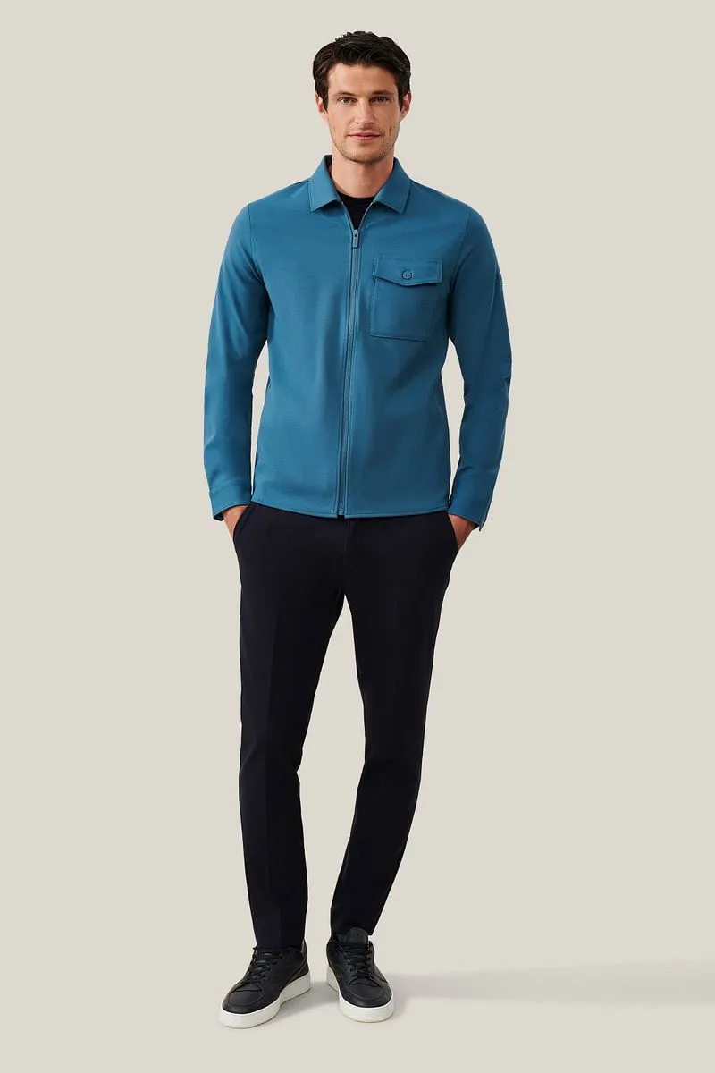 Cavallaro Napoli Cavallaro Napoli Cavallaro Zelo Hemdjacke Blau, Blau, – Produktbild 3 von 5