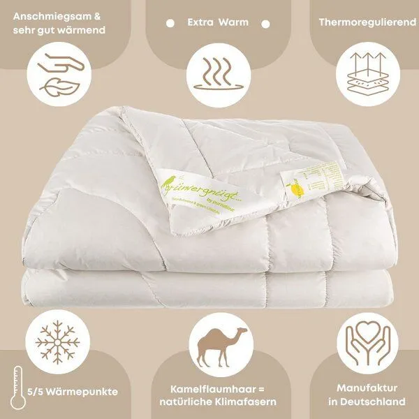 purnatour purnatour Bio Bettdecke Kamelflaumhaar Winter dreifach extra warm – Produktbild 2 von 4