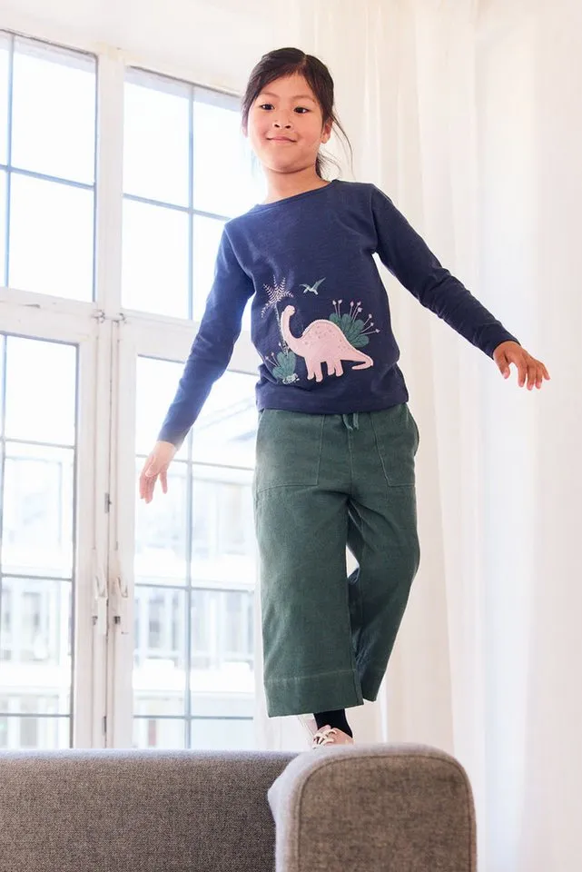 People Wear Organic People Wear Organic Langarmshirt mit Motiv aus Bio-Baumwolle, Blau, – Produktbild 3 von 4