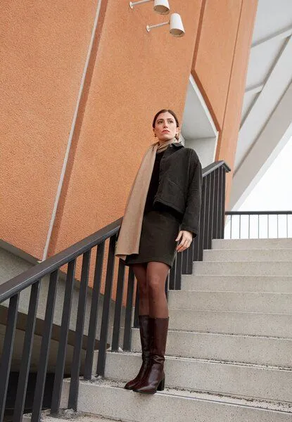 Givn Berlin Givn Berlin Schal GBDANA aus recycelter Baumwolle, Beige, – Produktbild 2 von 4
