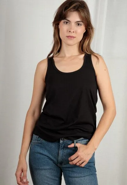 TORLAND TORLAND Damen Tanktop LILLI, Schwarz, – Produktbild 4 von 4