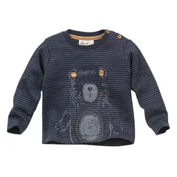 People Wear Organic People Wear Organic Langarmshirt, blau, "Bär", Bio-Baumwolle – Produktbild 1 von 1