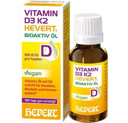 Hevert-Arzneimittel Hevert-Arzneimittel VITAMIN D3 K2 Hevert Bioaktiv Öl Öl, 20 ml – Produktbild 1 von 1