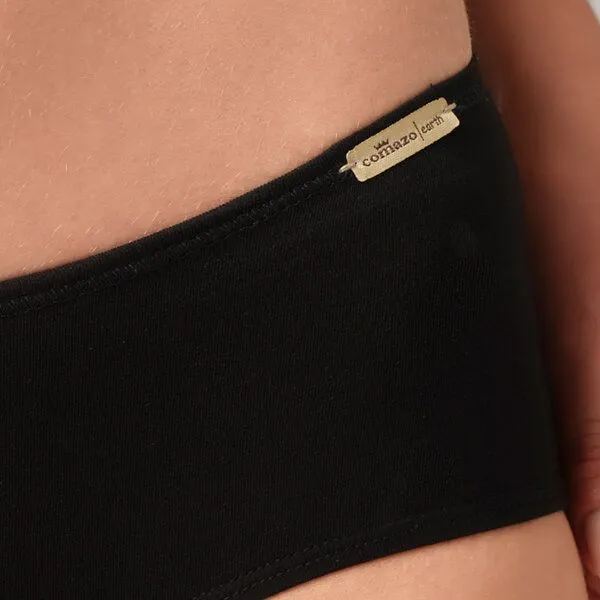 comazo|earth comazo|earth Fairtrade Panty, 3er Pack | GOTS zertifiziert, Schwarz, – Produktbild 3 von 5