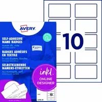 Avery Zweckform Avery Zweckform Selbstklebende Namens-Etiketten Laser "L4785" 200 Stk. 80x50mm, Weiß, – Produktbild 3 von 3
