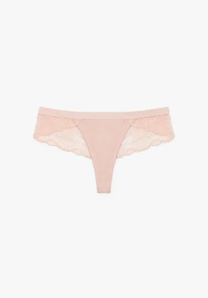Lovjoi Lovjoi Tanga LUMINOUS MOSS mit filigraner Spitze, Rose (pink), – Produktbild 2 von 4