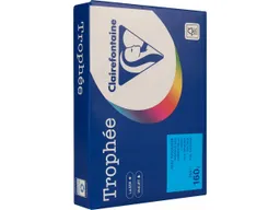 Clairefontaine 250 Blatt Clairfontaine Farbiges Kopierpapier "Trophee" 160 g/m², DIN A4, karibikblau – Produktbild 1 von 1
