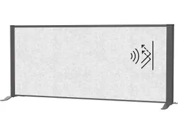 Maul MAUL Sideboard-Trennwand "MAULconnecto" anthrazit, Akustik 120 x 50 cm, hellgrau – Produktbild 1 von 1