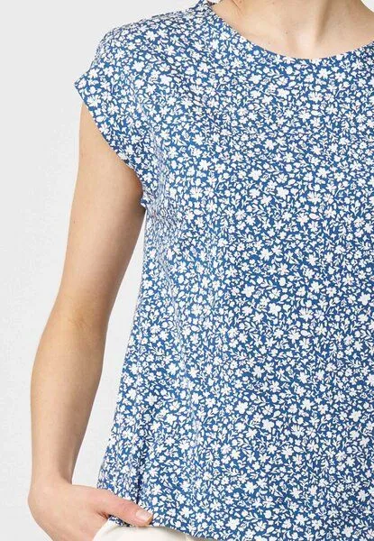 LANA Organic LANA Organic Sommershirt für Damen, Modell Kim, Cinthia true navy, – Produktbild 4 von 4