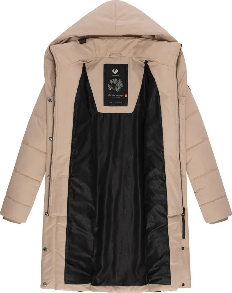 ragwear ragwear Steppmantel Natalka stylischer, gesteppter Winterparka mit gefütterter Kapuze, Braun, – Produktbild 1 von 3