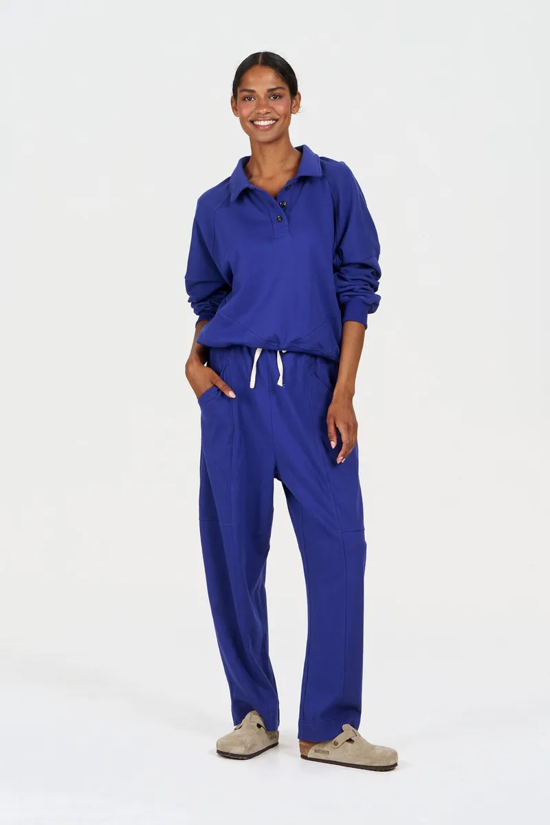 KOMODO KOMODO Damen vegan Sweatshirt Teppiche Blau, Dunkelblau, – Produktbild 1 von 2