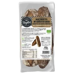 Biofournil Biofournil Weizen-Baguettes mit gerösteten Saaten zum Aufbacken (2 Stück) – Produktbild 1 von 1