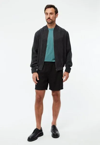 Givn Berlin Givn Berlin Blousonjacke GBKENO relaxed aus TENCEL mit Peach-Effekt, Black (tencel), – Produktbild 4 von 4