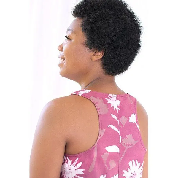 Global Mamas Global Mamas Bio Kleid - OAKLYNN - Mod/Rosewood/Rings/Diamonds, Wildflower rosewood (rosa), – Produktbild 4 von 4