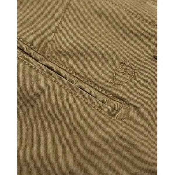 KnowledgeCotton Apparel KnowledgeCotton Apparel Chinohose Slim - JOE Stretched, Braun (burned olive), – Produktbild 2 von 3