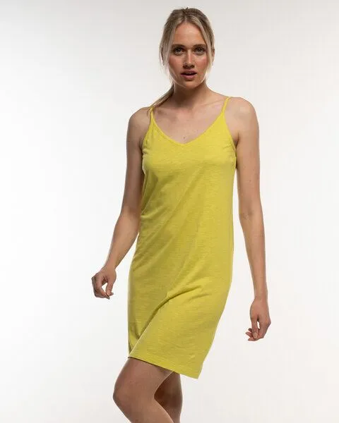 Alma & Lovis Alma & Lovis Luftiges Trägerkleid aus leichter Bio-Baumwolle / EcoVero | Flamé Dress, Lemon (gelb), – Produktbild 1 von 4