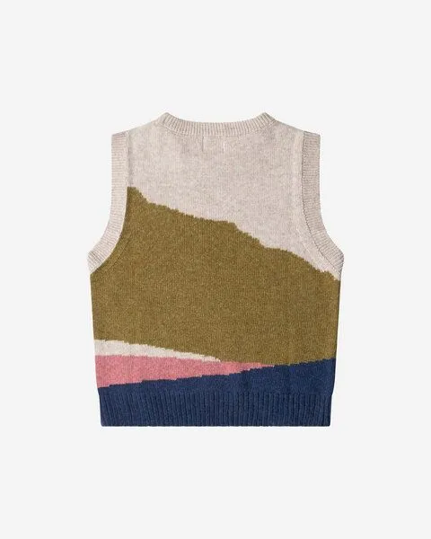 MATONA Matona Pullunder | Wool Tank | aus Wolle und Baumwolle | GOTS-zertifiziert, Horizon multicolor, – Produktbild 4 von 4