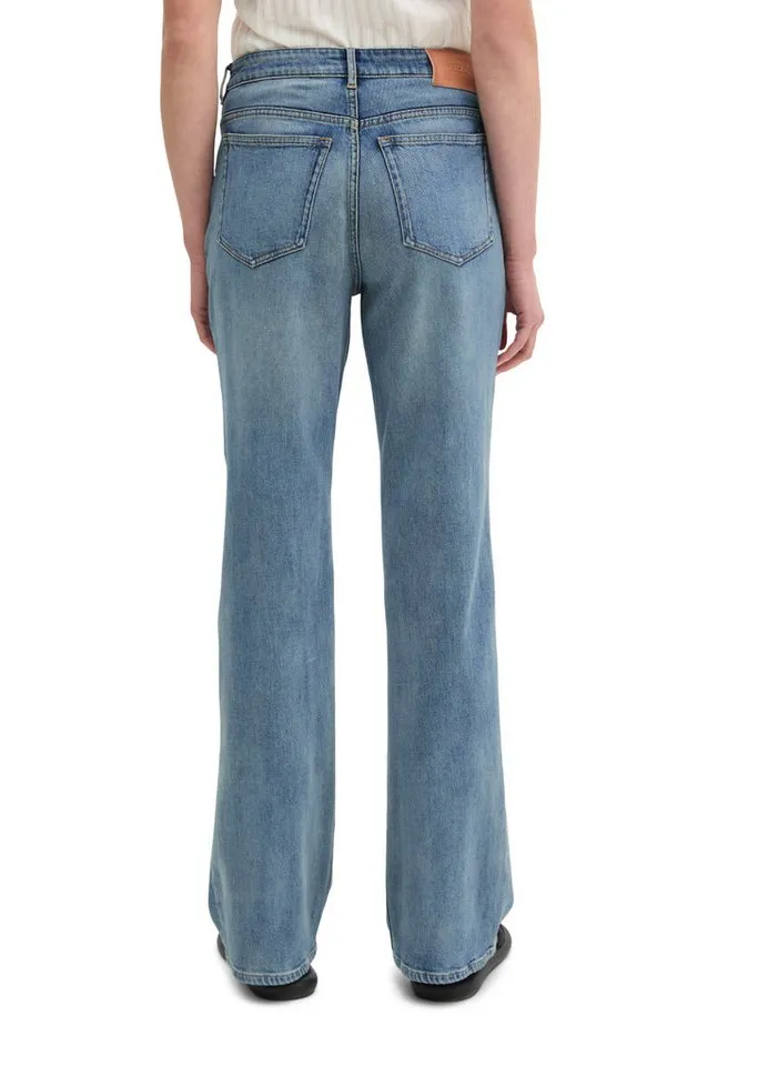 Marc O'Polo Marc O'Polo Schlagjeans aus Organic-Cotton-Lyocell-Mix-Stretch, Blau, – Produktbild 3 von 5