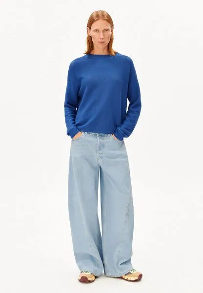ARMEDANGELS ARMEDANGELS MERINAA Damen Pullover aus Bio-Baumwolle, Dynamo blue, – Produktbild 4 von 4